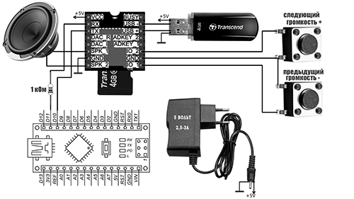DFPlayer Mini с Ардуино