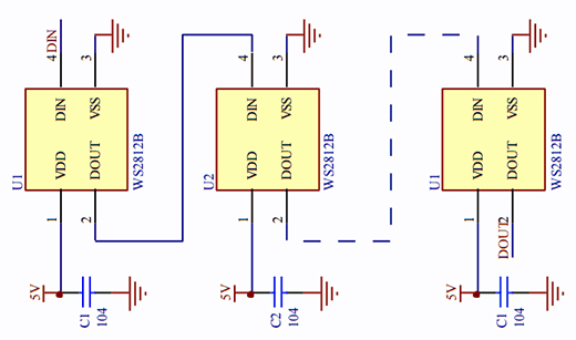 подключение нео пикселов ws2812b