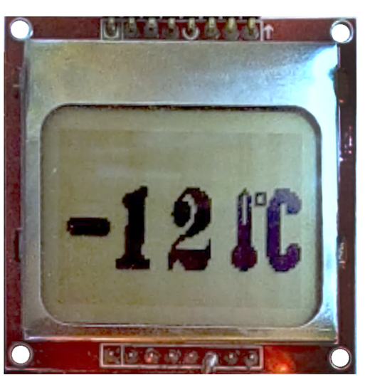 Нокиа 5110 и ds18b20